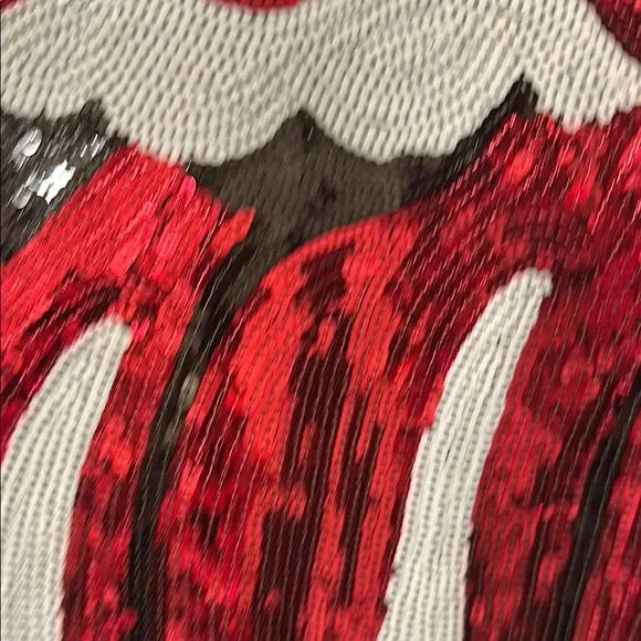 NWT MadeWorn Rolling Stones sequined lips 👄 and tongue 👅 tee small - Picture 6 of 16